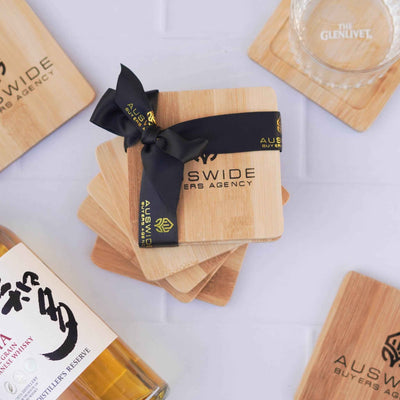 Customisable Bamboo Coasters (set of two)