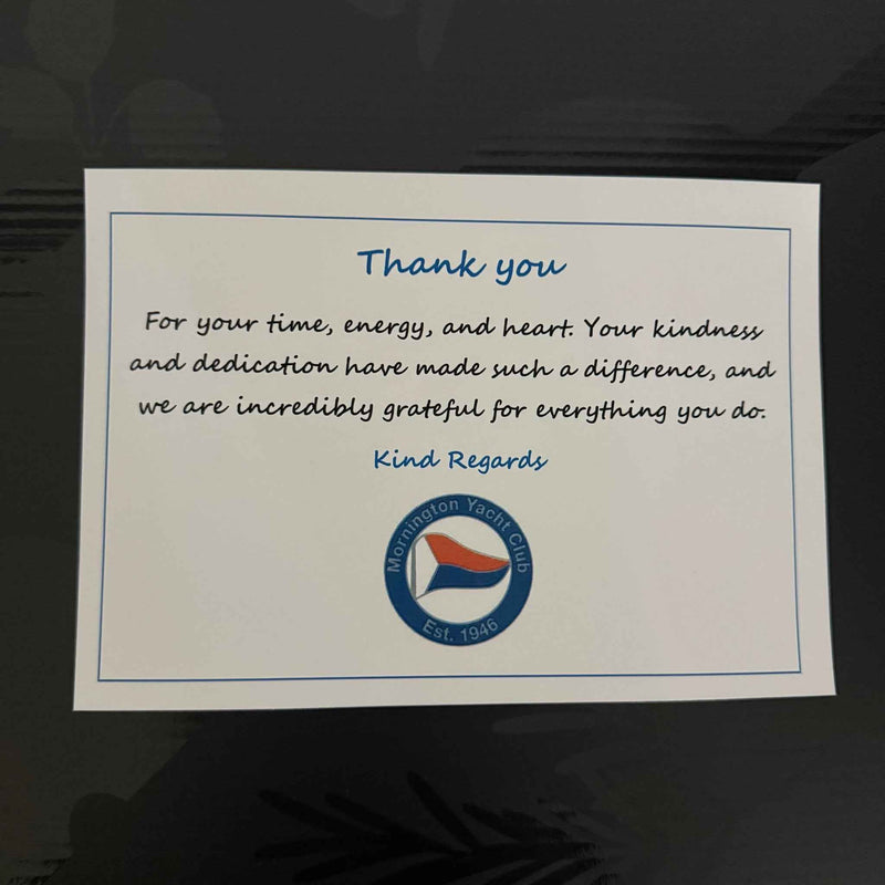 Include a personalised card (Optional )